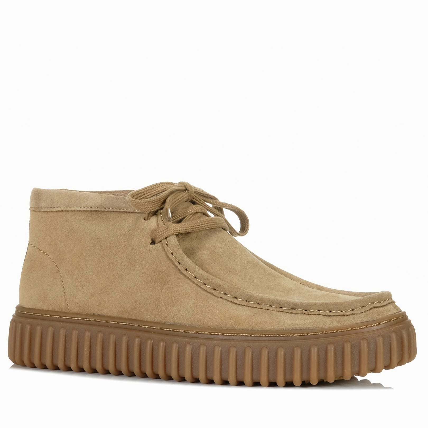 Clarks Torhill Hi Dark Sand Suede Vs Running