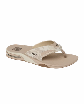 Fanning Flip Flops in Sand Camo Best Flip Flops For Wide Flat Feet