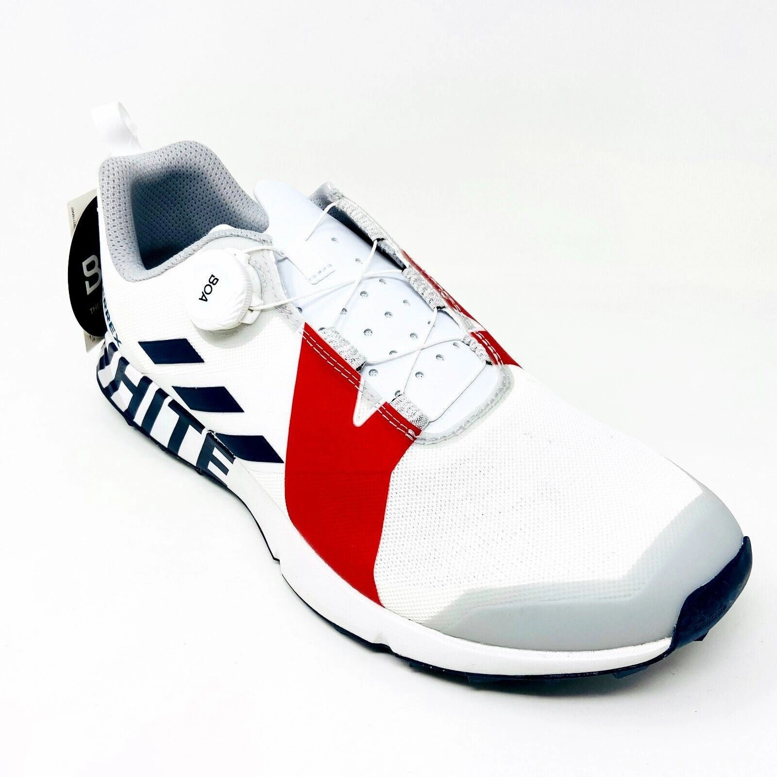 Sawtooth Low Bdry Waterproof Hiking Shoes Adidas Terrex White Mountaineering Two BOA White Red Mens Size 11.5 BB7742