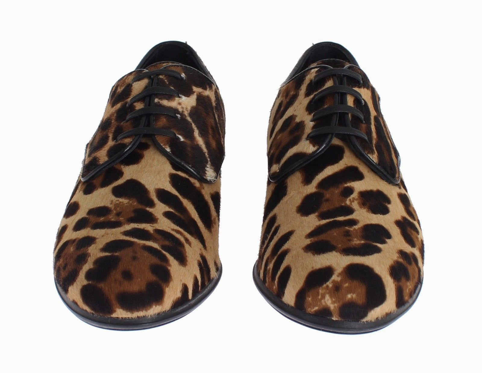 Brown Leopard Leather Hair Broques Shoes Best Shoes For Flat Feet And Knees