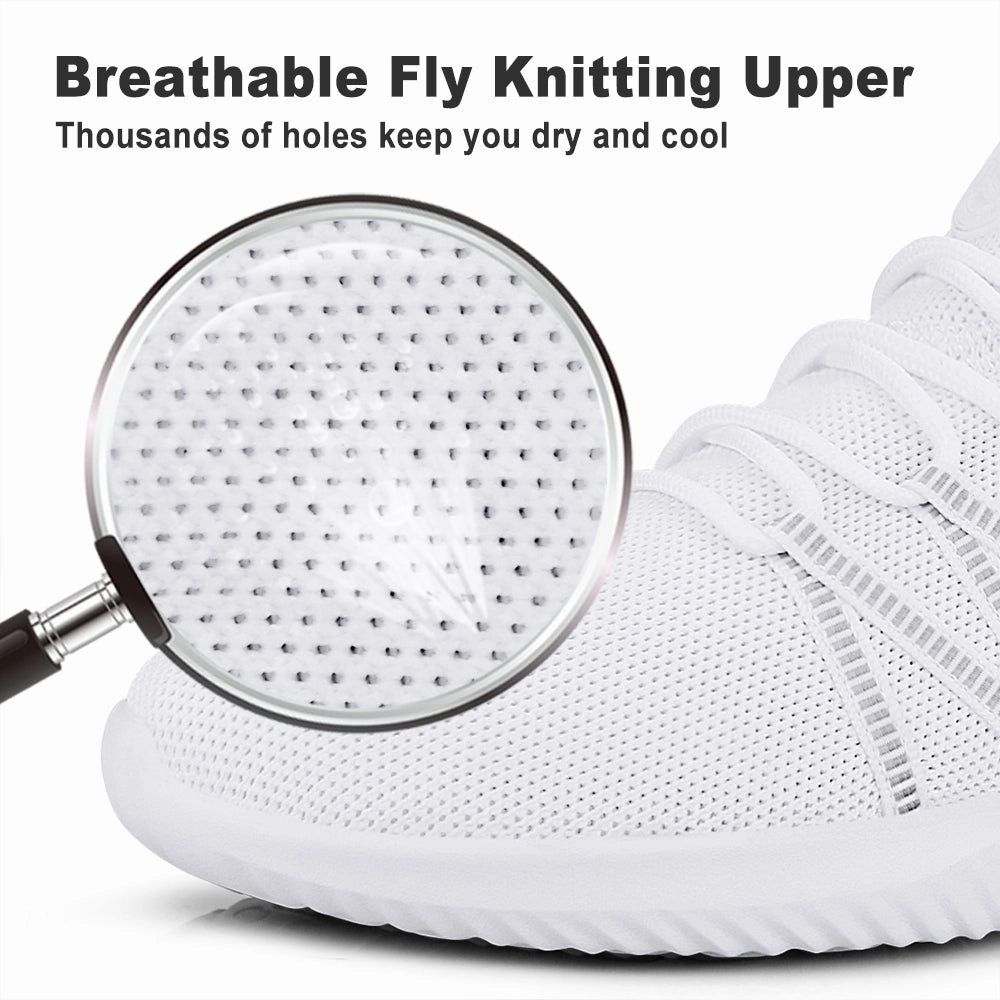 FEETHIT Mens Classic Walking Sneaker White Size 11 Hiking Shoes