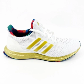 The Best Running Shoes Adidas UltraBoost 5.0 DNA Title IX White Gold Womens Running Shoes HP7425