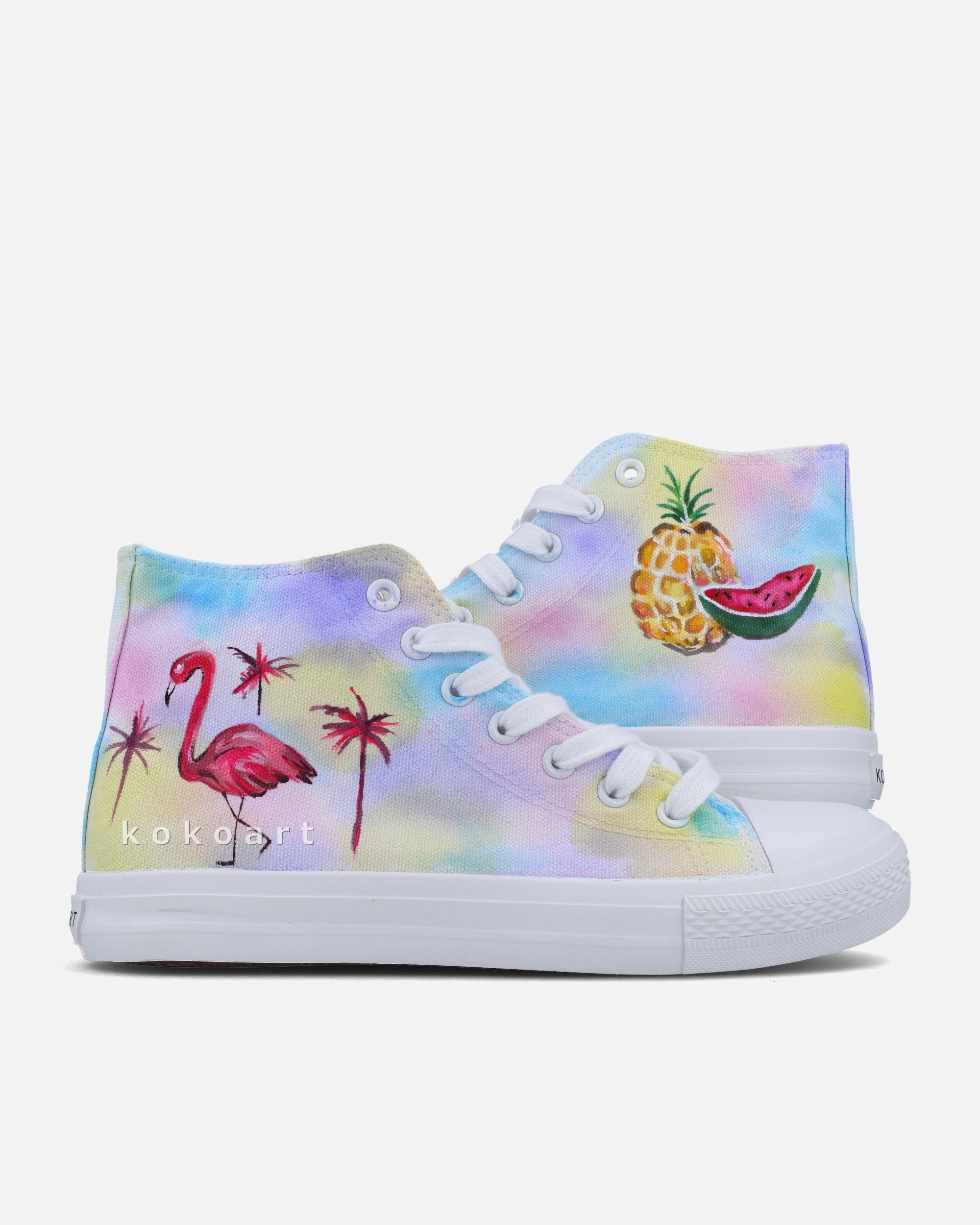 Flamingo Hand Painted Shoes