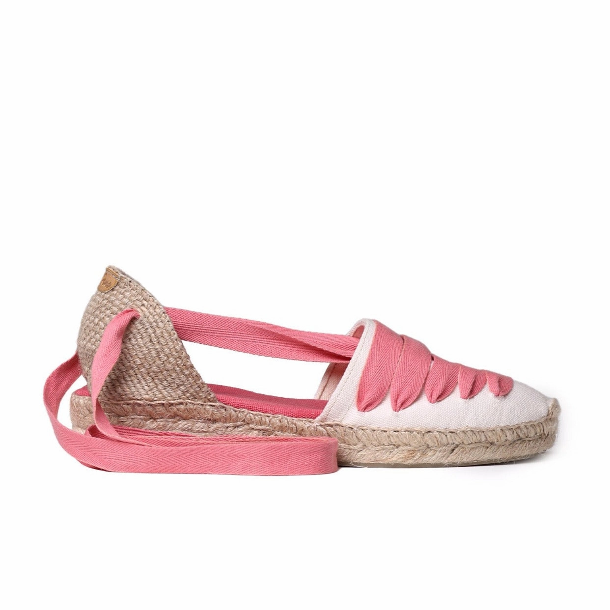 Lace Up Espadrille Flats TONI PONS | ESPADRILLES | MUJER | GAVET CU CORAL | ROSA