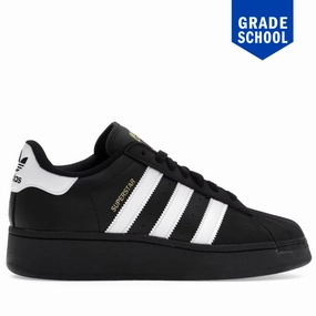 Adidas Soccer Shoes 2016 Grade School Adidas Superstar XLG J Shoes - Black/White/Gold