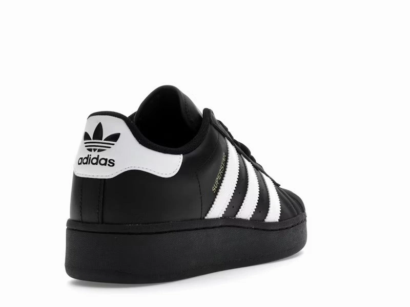Adidas Stella Mccartney Tennis Shoes Grade School Adidas Superstar XLG J Shoes - Black/White/Gold