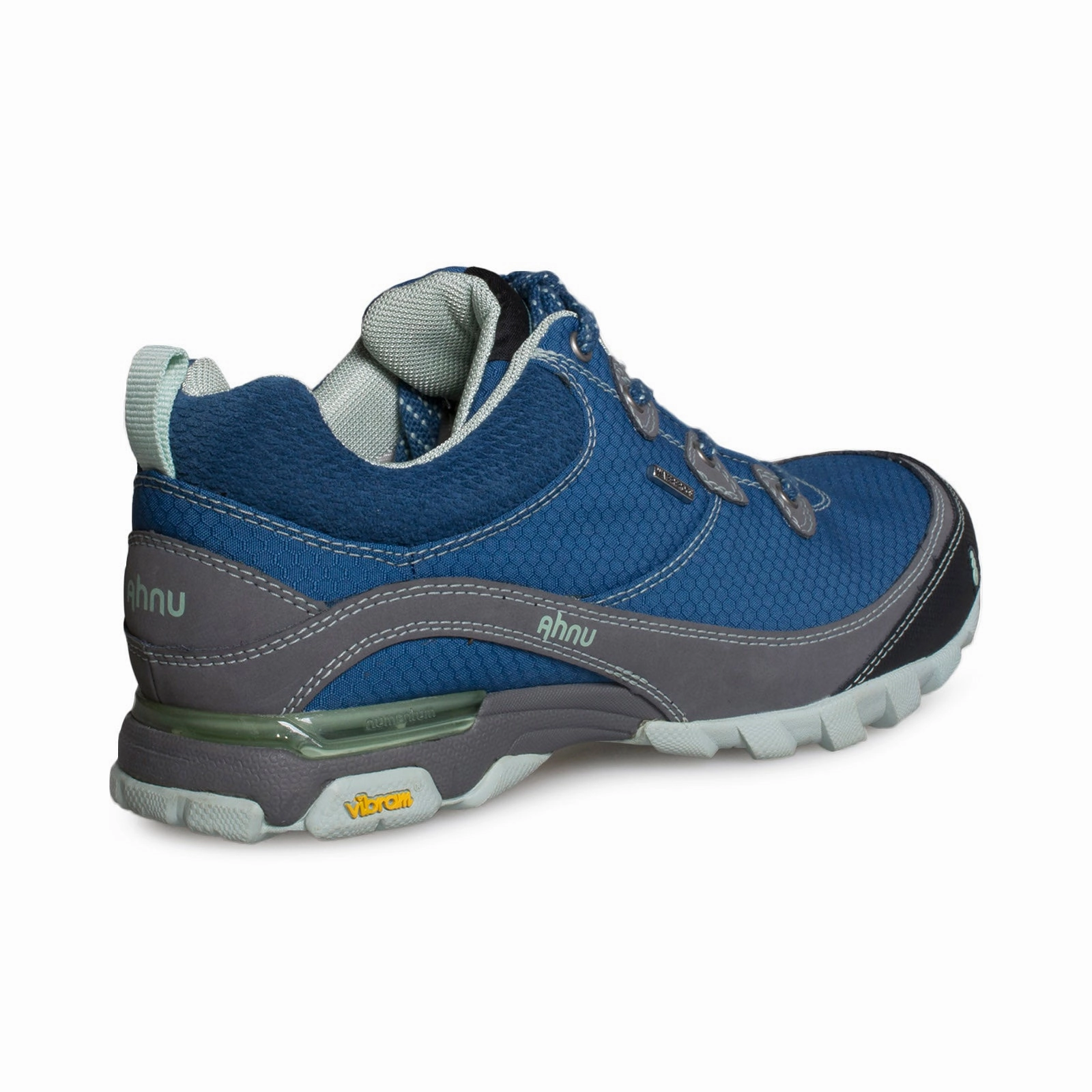 Moab Flight Solution Dye Trail Running Shoes Ahnu Sugarpine Air Mesh Dark Blue Shoes - Women's