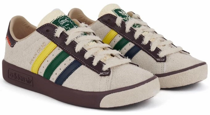 Adidas x Brain Dead Forest Hills Shoe / Natural / Multi Neon Adidas Shoes