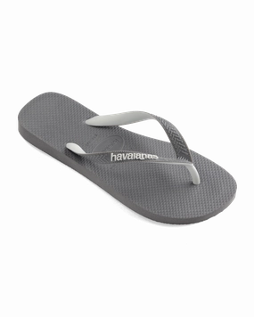 Top Mix Flip Flops in Steel Grey & Steel Grey Custom Bridal Flip Flops