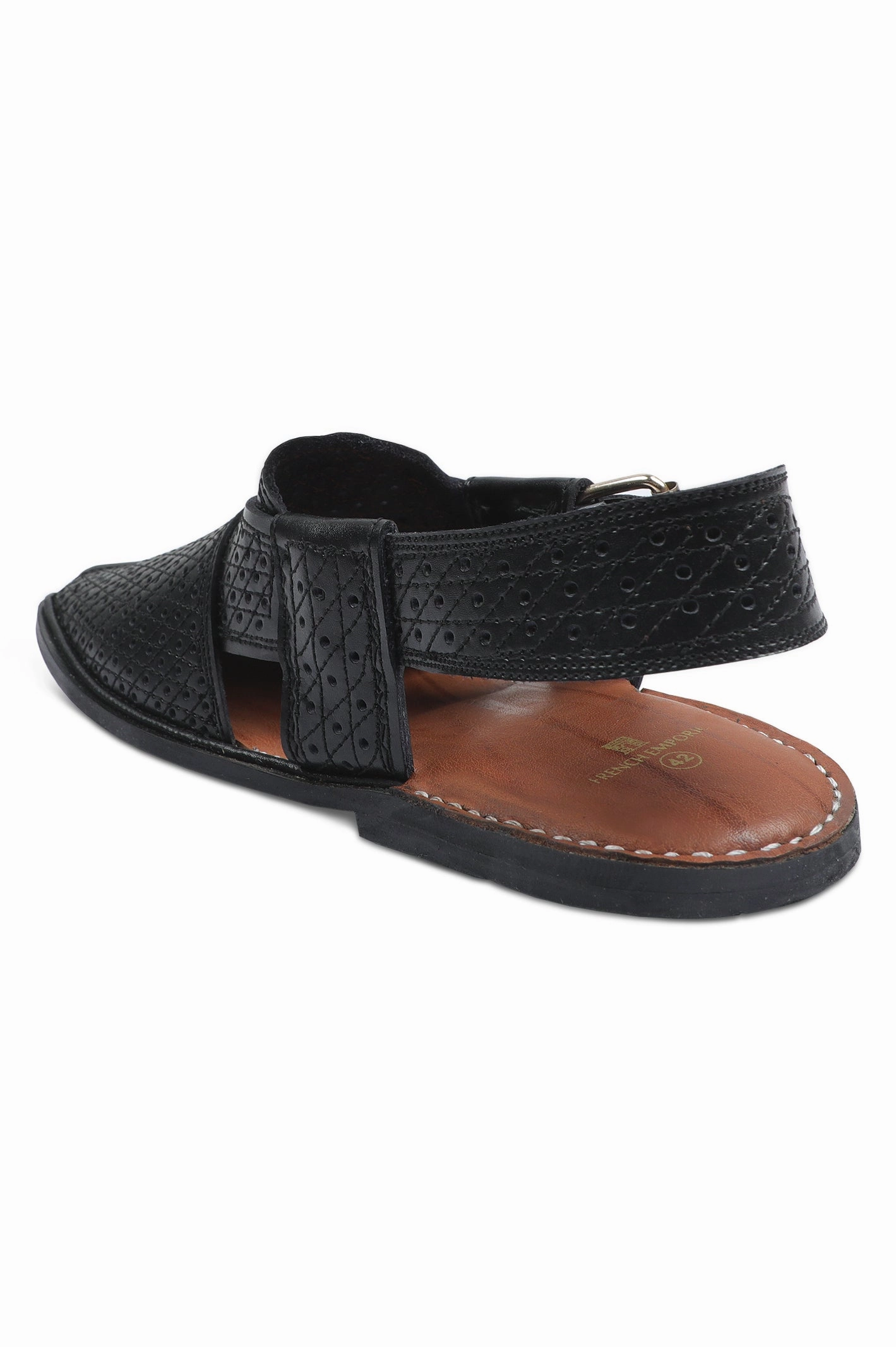 Sandals Antigua Map French Emporio Men Sandals SKU: PSLD-0038-BLACK