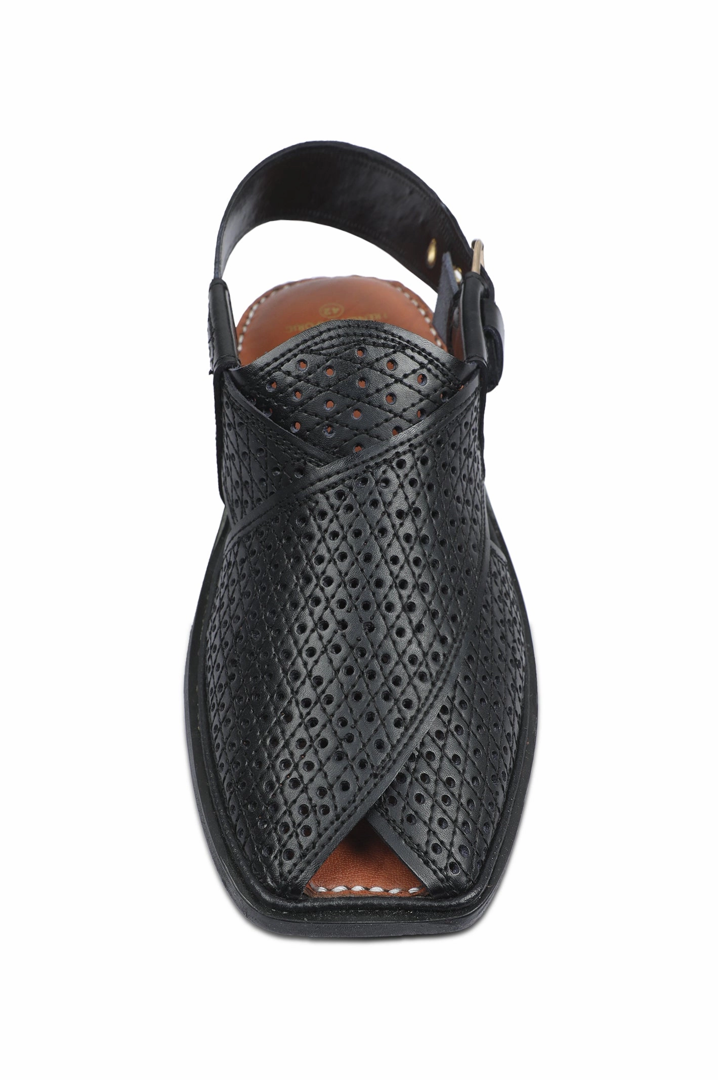 French Emporio Men Sandals SKU: PSLD-0038-BLACK Sandals To Wear With Jeans