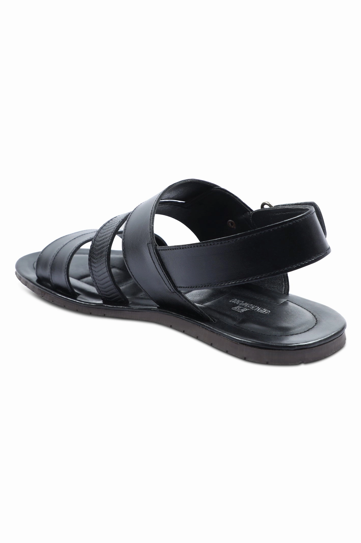 French Emporio Men Sandals SKU: SLD-0031-BLACK Comfortable Dressy Sandals