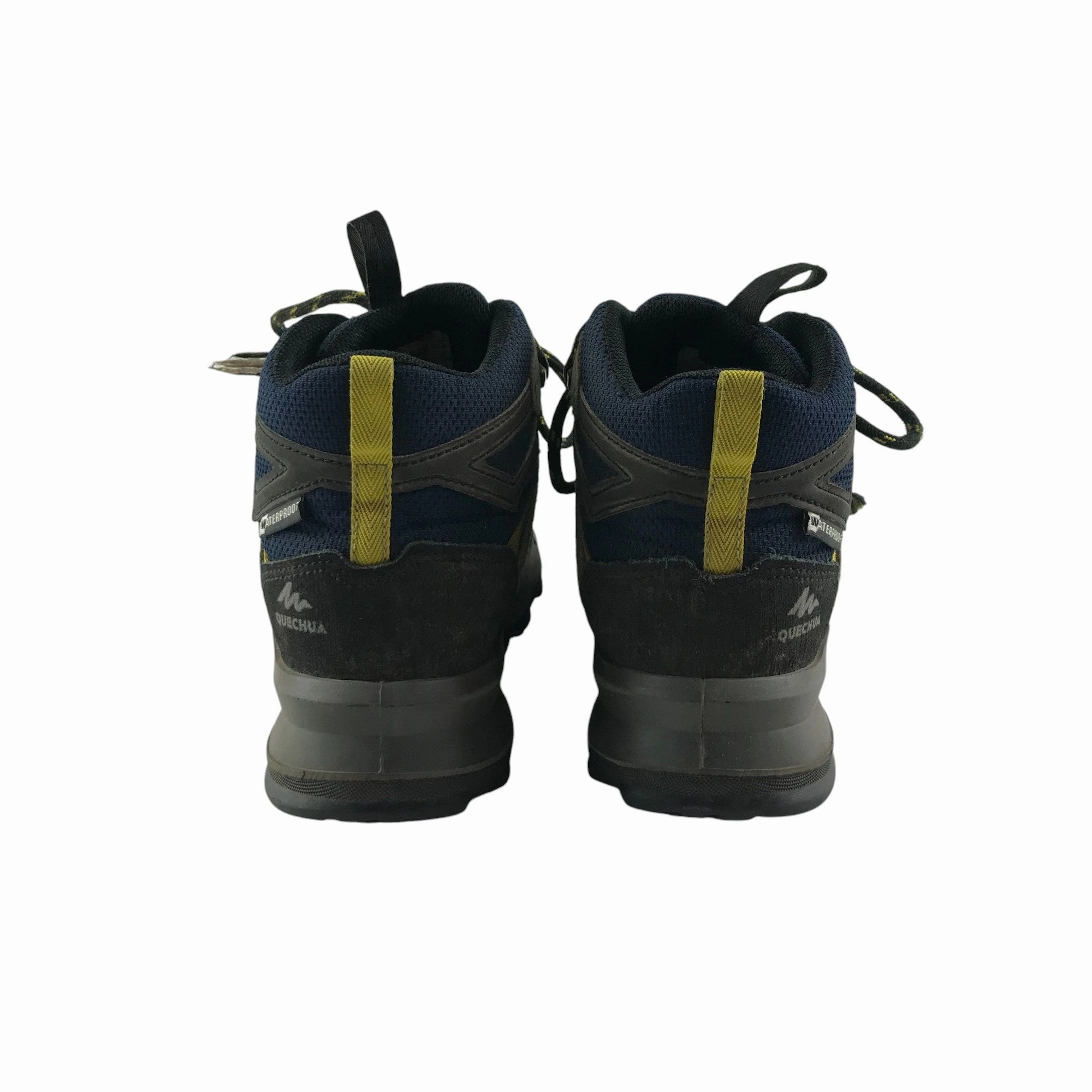 Quechua walking boots shoe size 13 junior brown and navy waterproof Best Fashionable Shoes For Walking