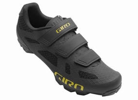 Road Cycling Shoes With Spd Cleats Giro Ranger XC Shoe - Black-Cascade Green
