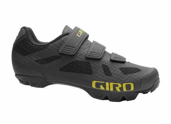 Gravel Shoes For Road Cycling Giro Ranger XC Shoe - Black-Cascade Green