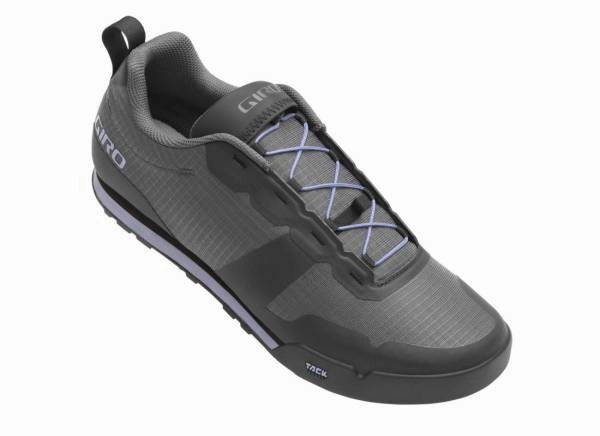 Giro Tracker Fastlace MTB Shoe - Womens - Dark Shadow-Lavender Gray Intermediate Climbing Shoes