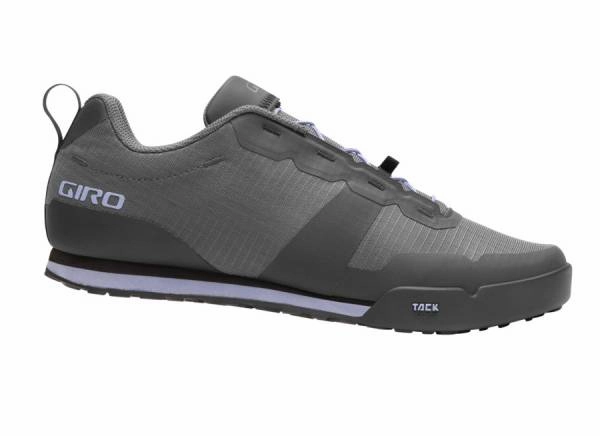 Lace Up Climbing Shoes Giro Tracker Fastlace MTB Shoe - Womens - Dark Shadow-Lavender Gray