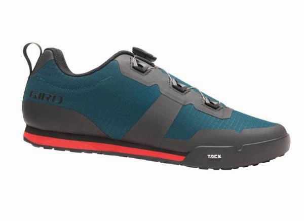 Shoe Size To Climbing Shoe Size Giro Tracker MTB Shoe - Harbor Blue-Bright Red - 2022
