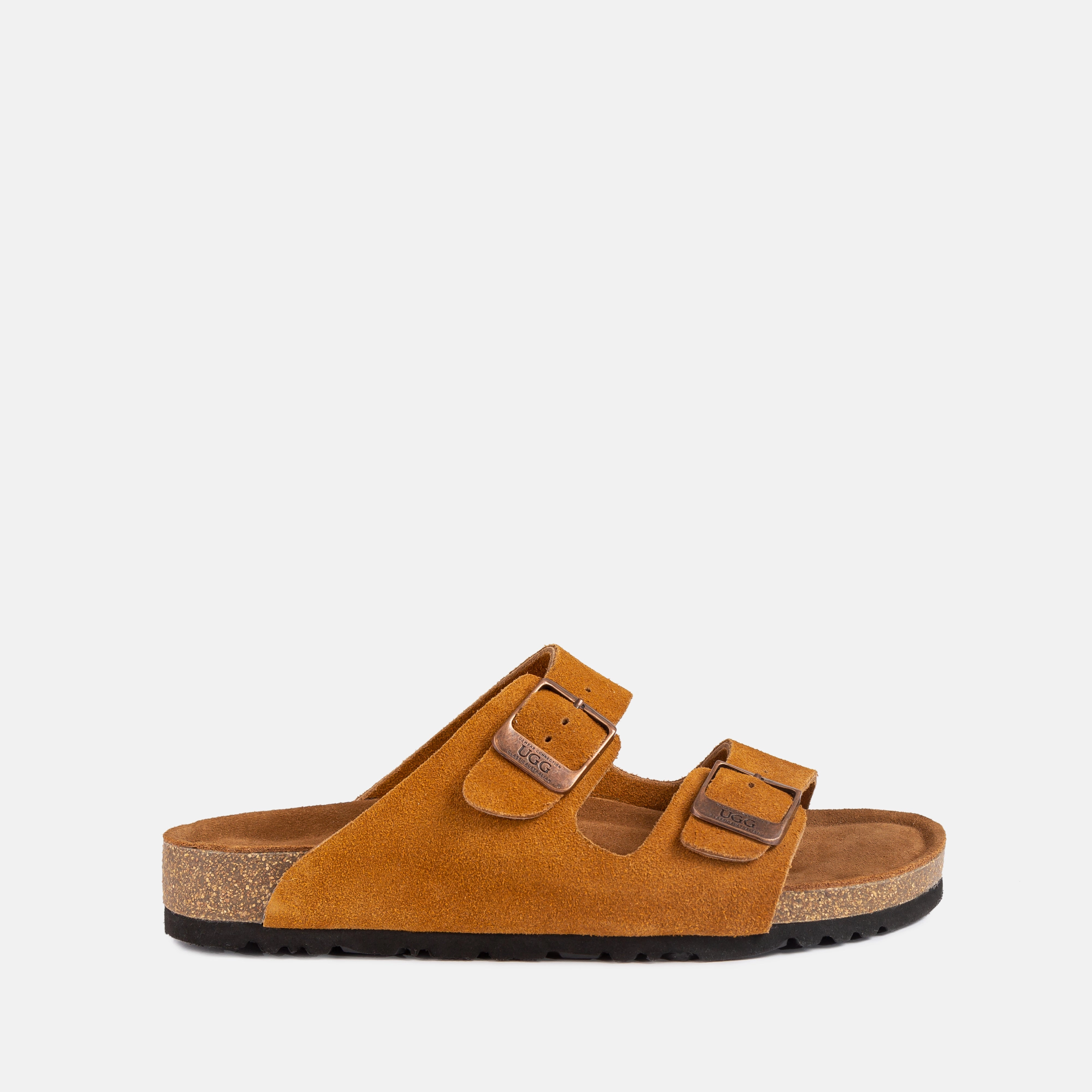 Ozugg Aussie Victoria Suede Leather Unisex Slipper Slippers With Rubber Sole