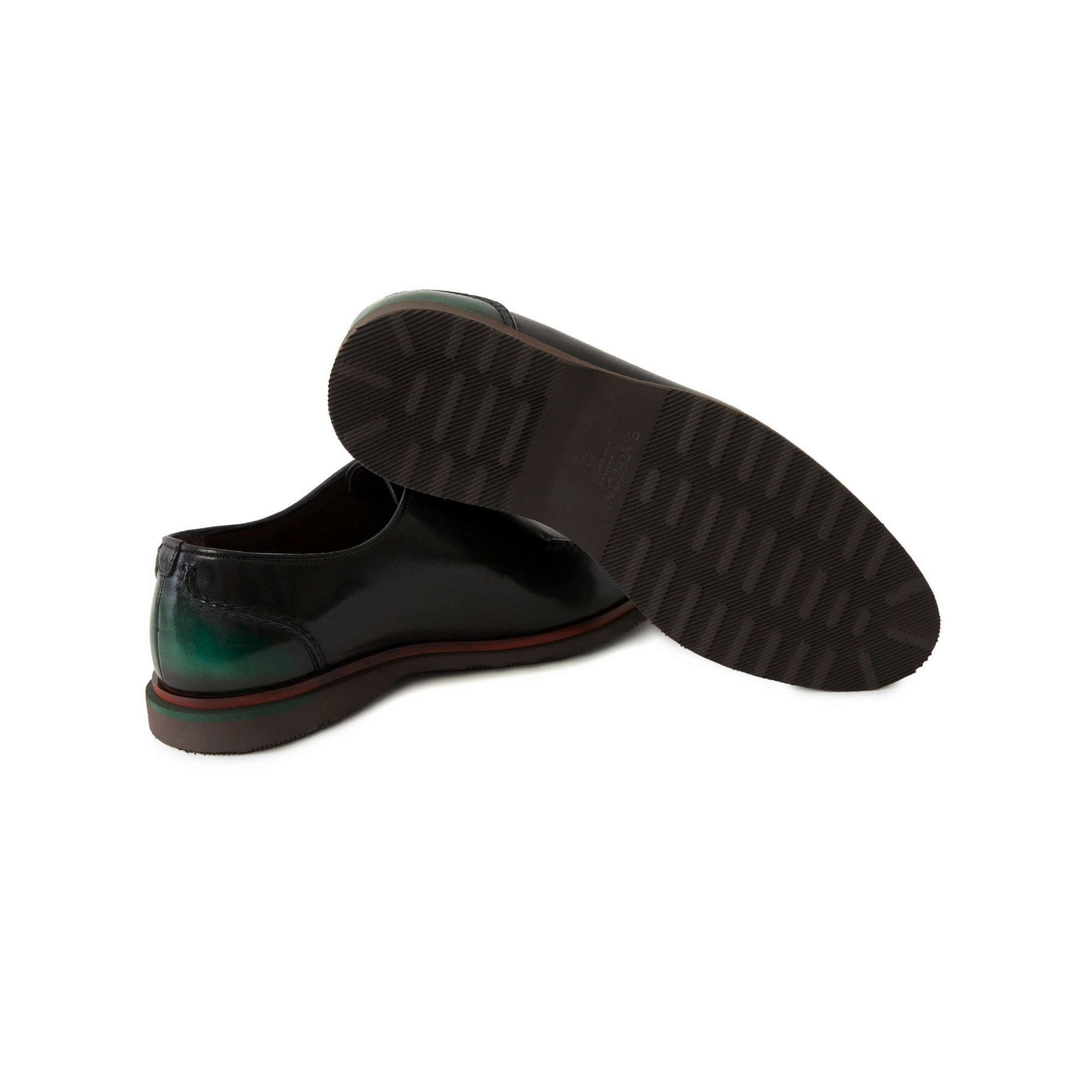 Men's Calf Leather Lace Up Handmade Oxford M7032 Bass Casual Shoes