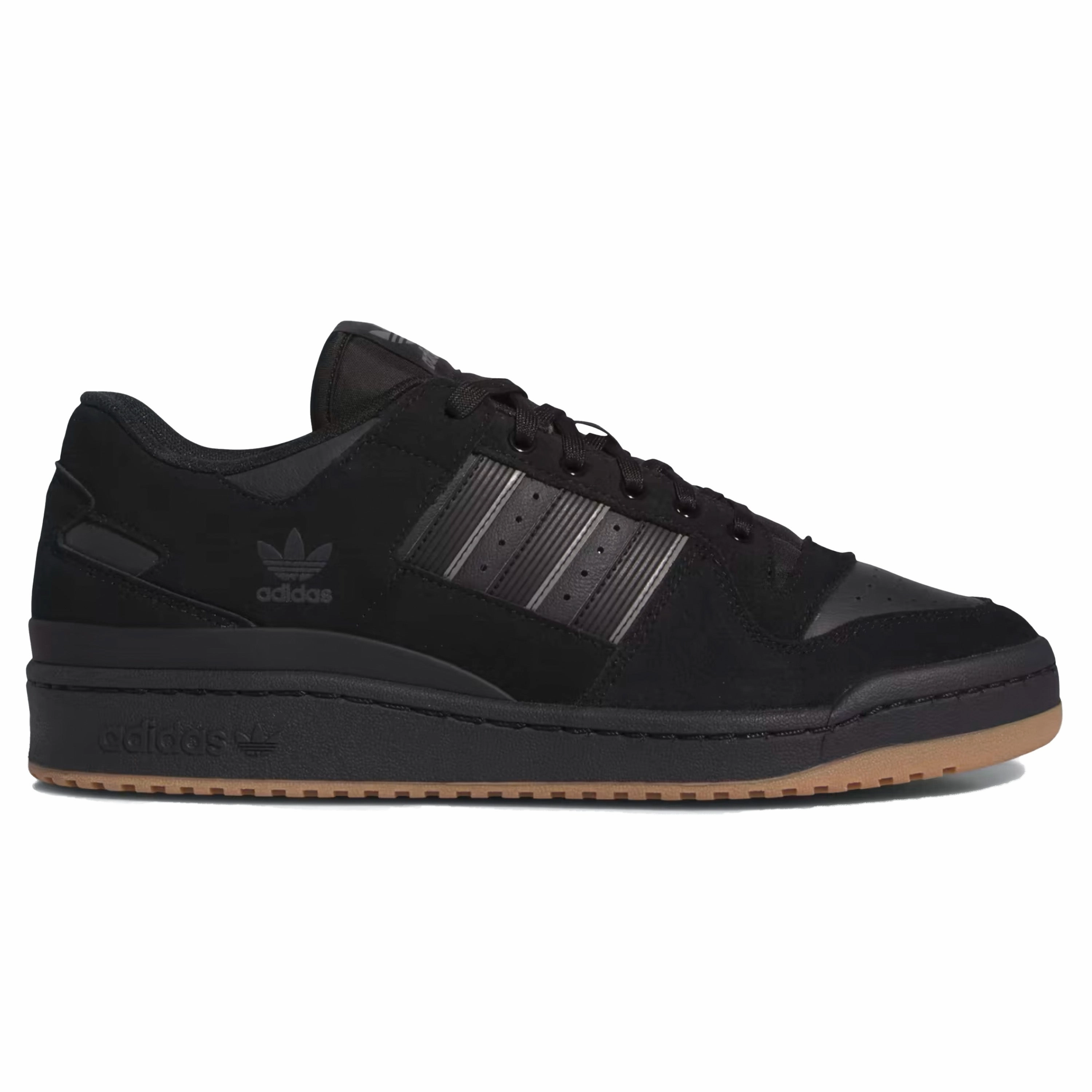 ADIDAS FORUM 84 LOW ADV CORE BLACK / CARBON / GREY THREE Gazelle Indoor Shoes Adidas