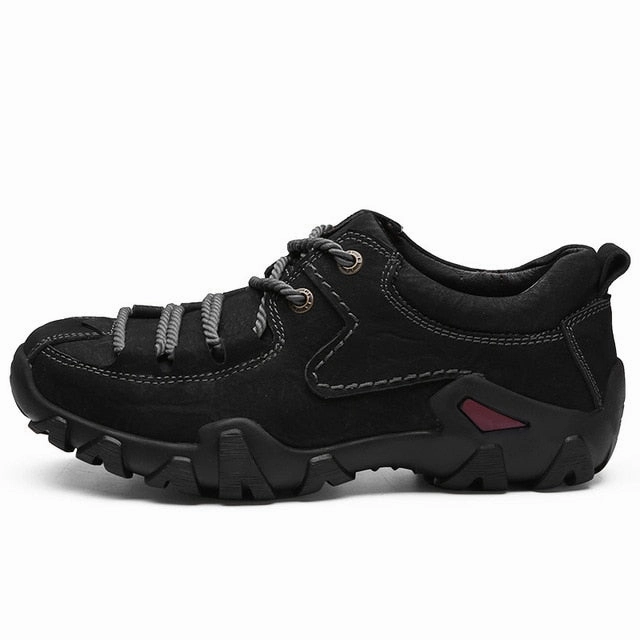 Flat Flexible Shoes Golden Sapling Men's Tactical Boots Genuine Leather Men Outdoor Shoes Breathable Sneaker Mountain Hiking Shoes Men Hunting Boots