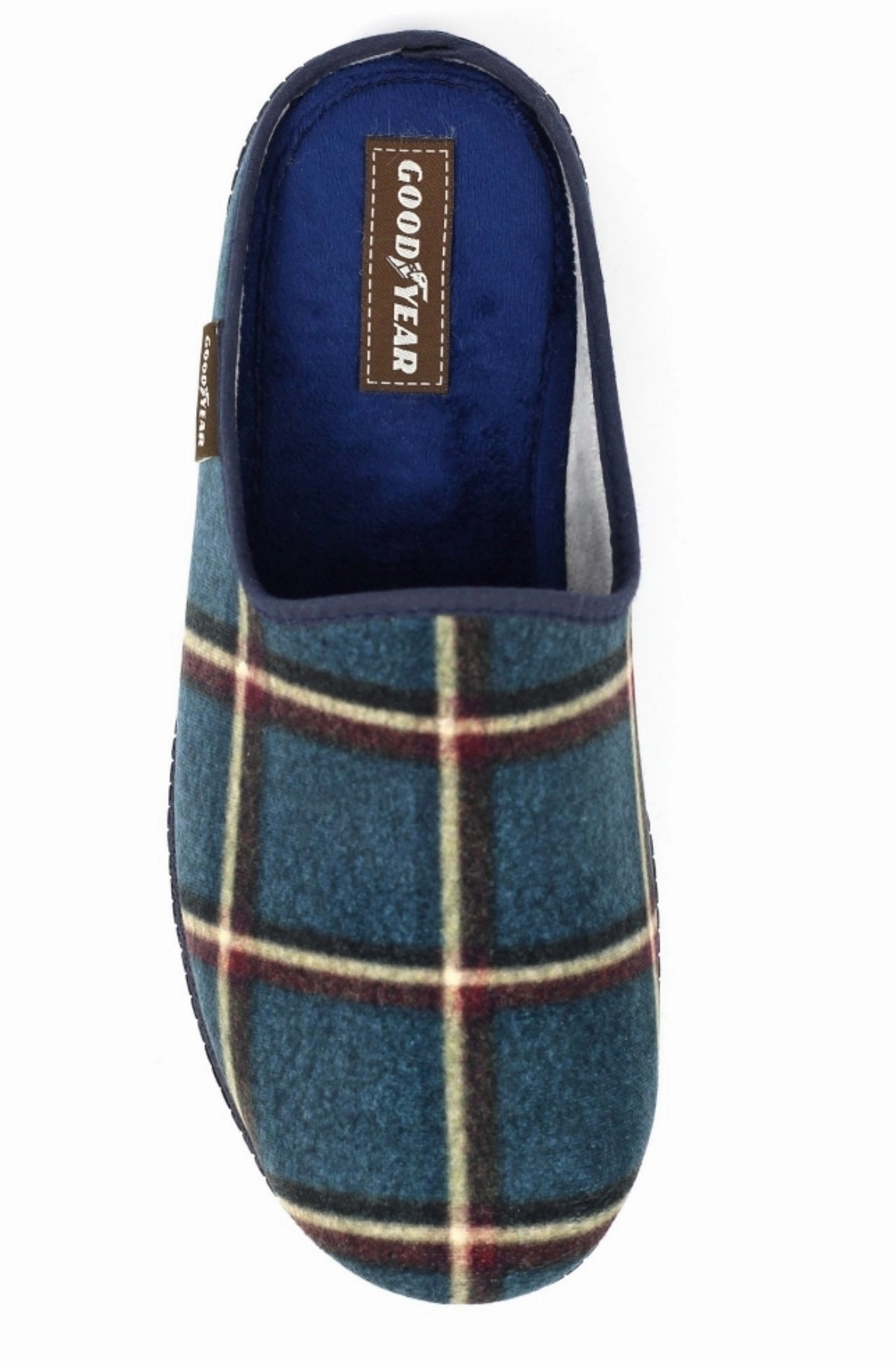 Daniel Green Slippers Goodyear Checkmate Mens Backless Slipper
