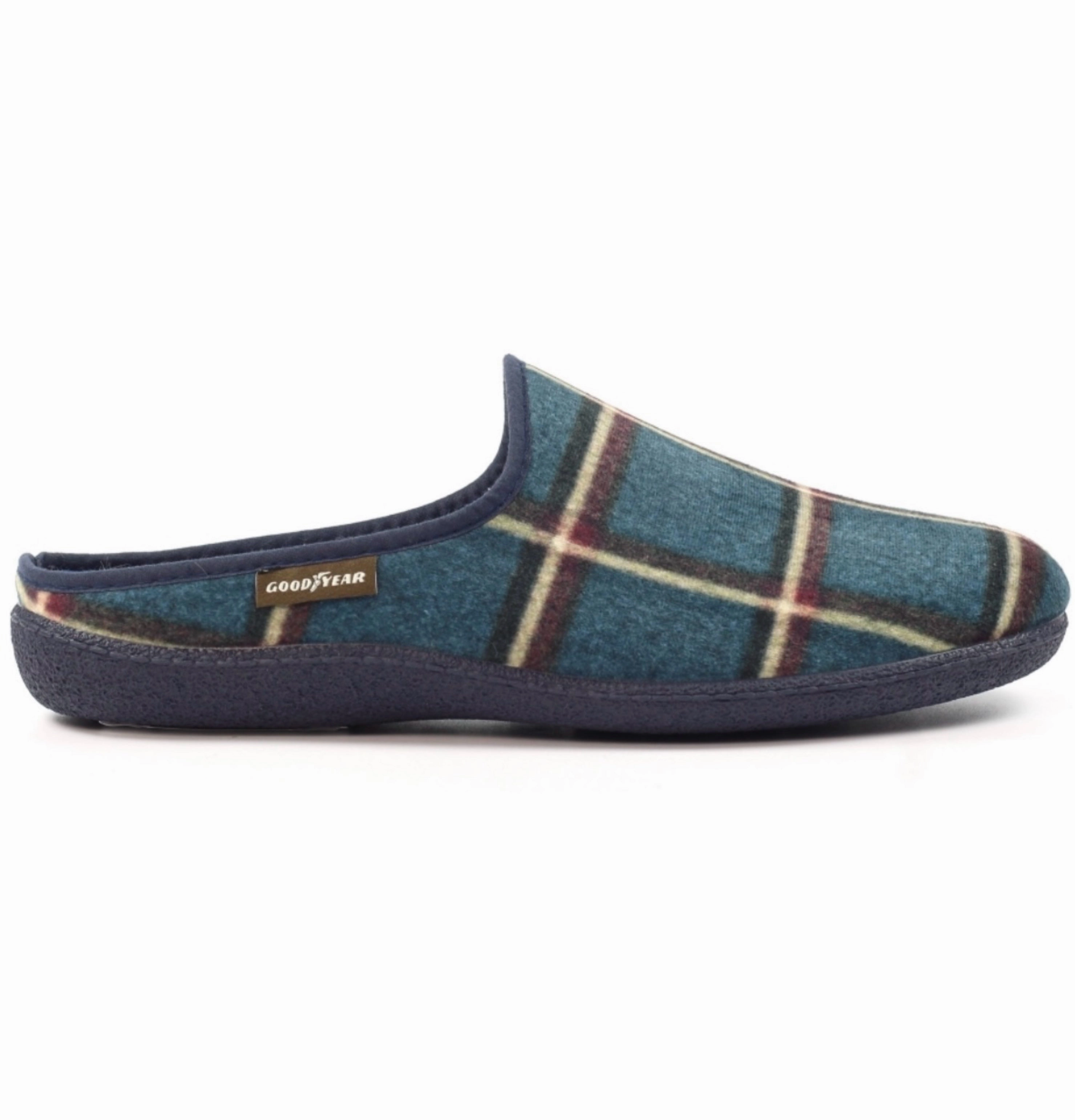 Coziest Slippers Goodyear Checkmate Mens Backless Slipper