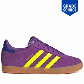 Adidas S2g Recycled Polyester Mid-cut Golf Shoes Grade School Adidas Gazelle Shoes - Active Purple/Solar Yellow/Collegiate Purple