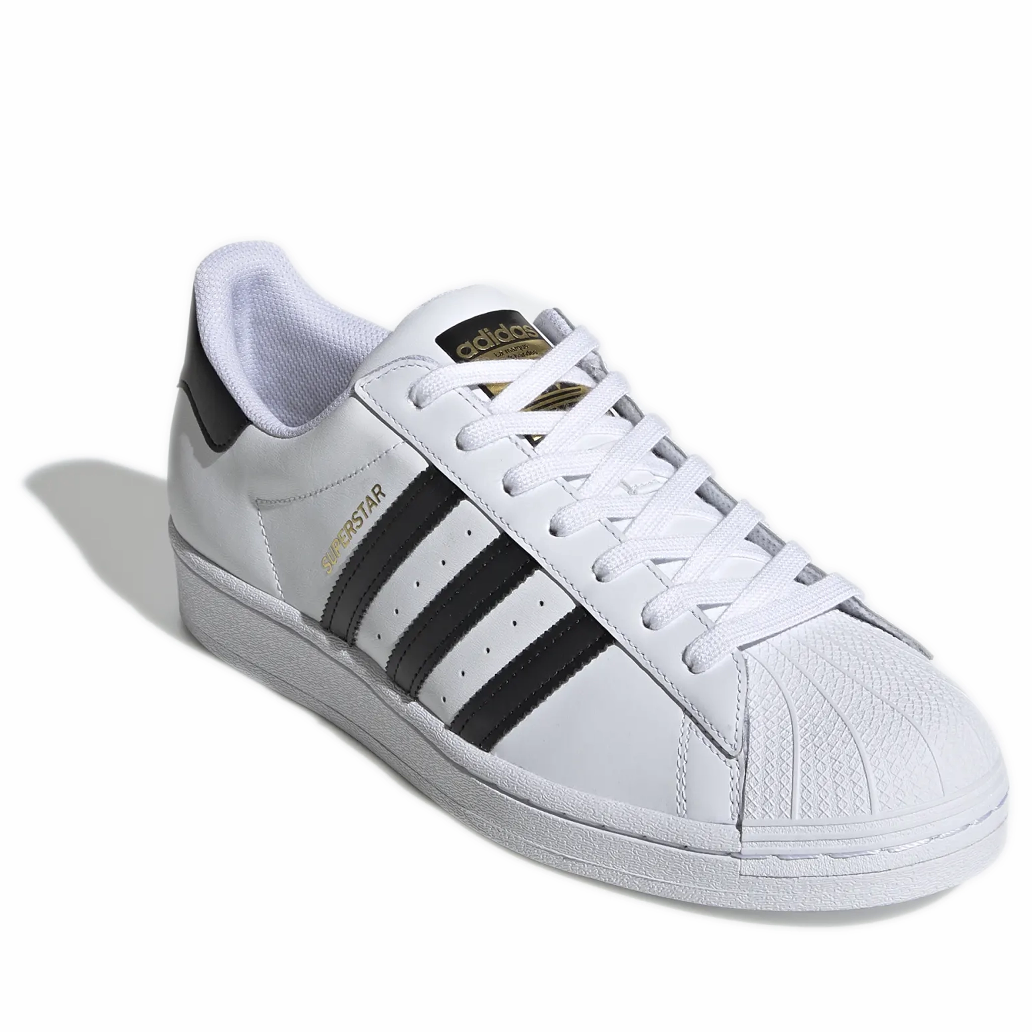 Best Wide Walking Shoes Grade School Adidas Superstar J Shoes - White/Black