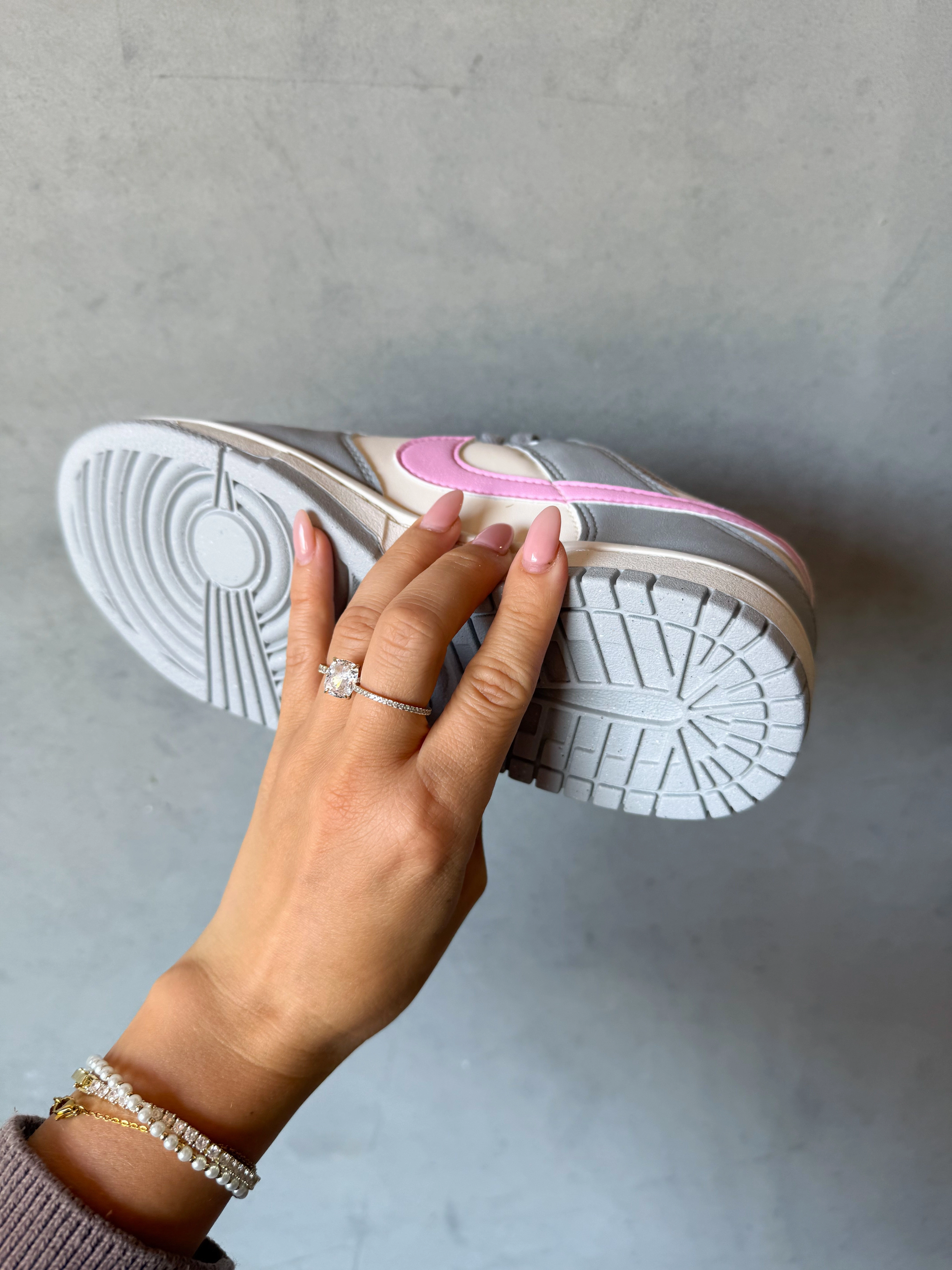 Gray Pink Swarovski Womens Nike Dunk Shoes Nba Player Adidas Shoes