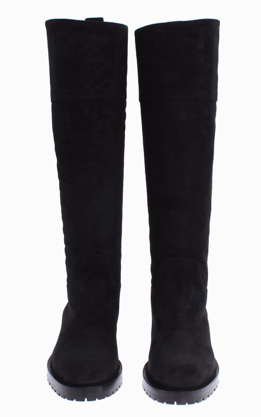 Flat Mesh Shoes Gray Suede Goatskin Flat Boots