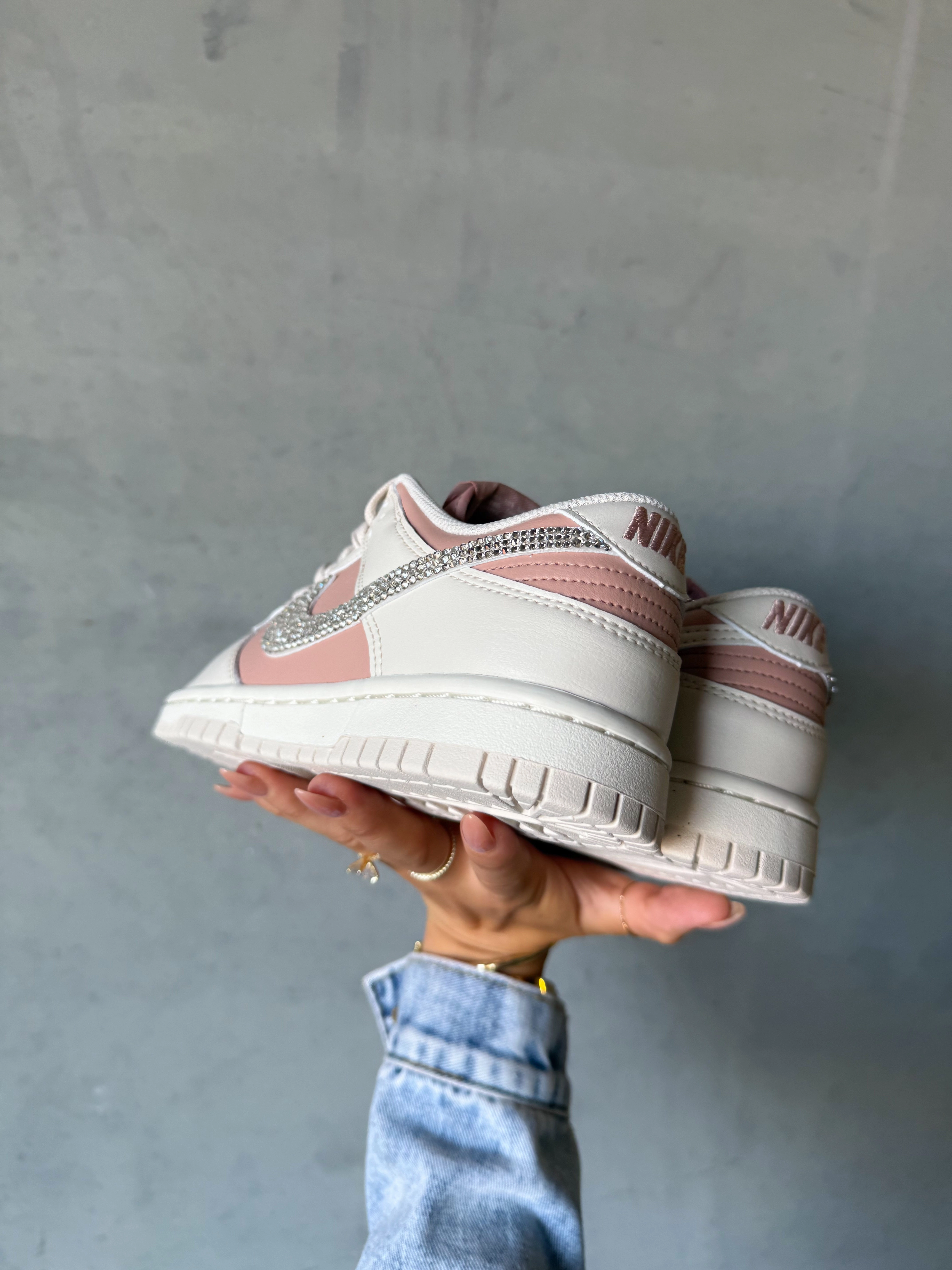 Adidas Shoes Jogger Neutral Blush Swarovski Womens Nike Dunk Shoes