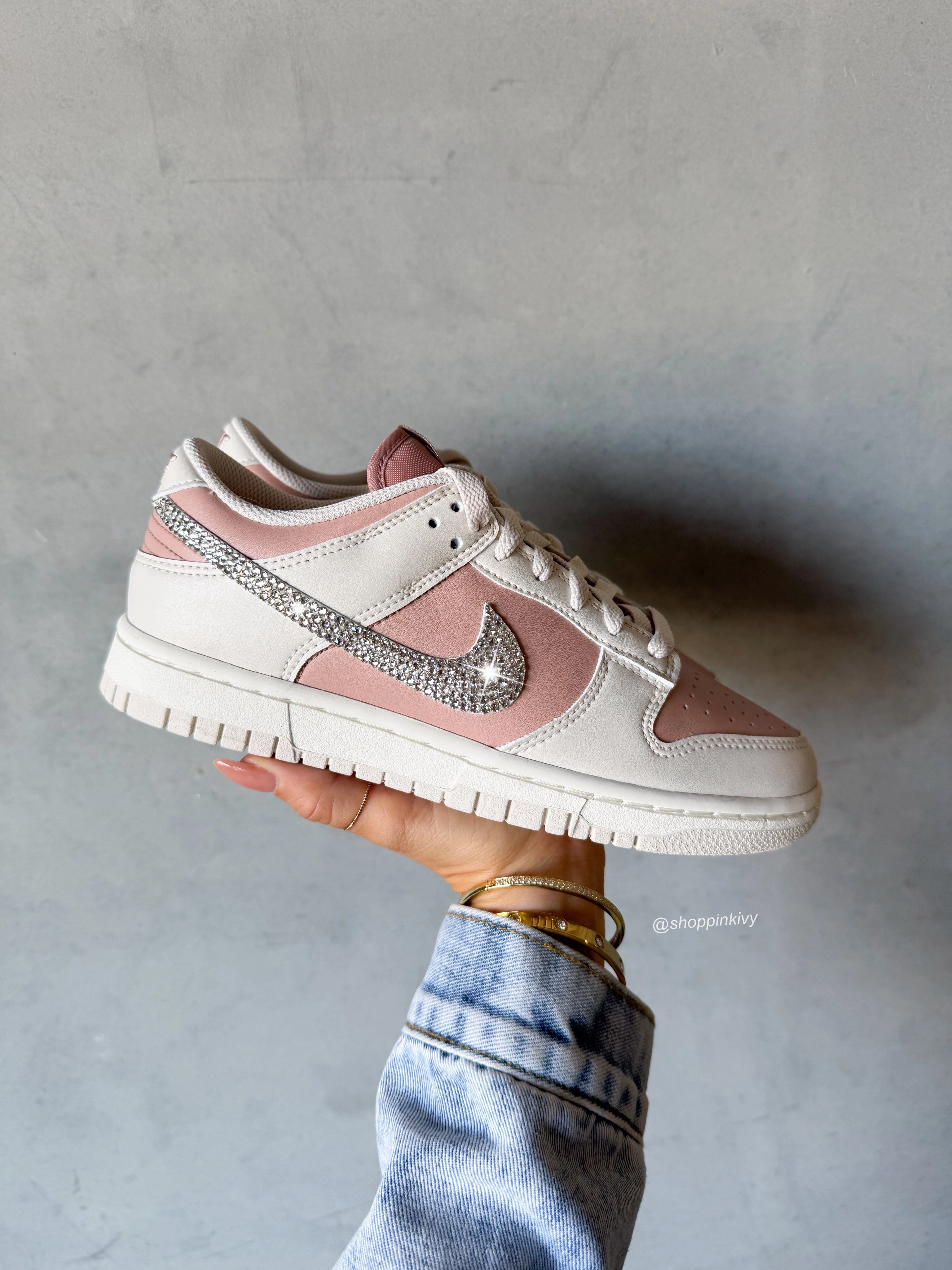 Neutral Blush Swarovski Womens Nike Dunk Shoes Adidas The Road Shoe