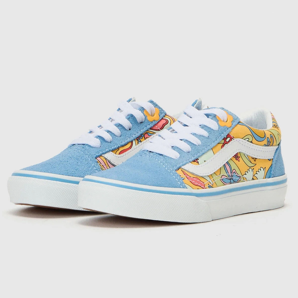 Best Surf Skate Vans Old Skool Kids Tropadelic - True White / Multi