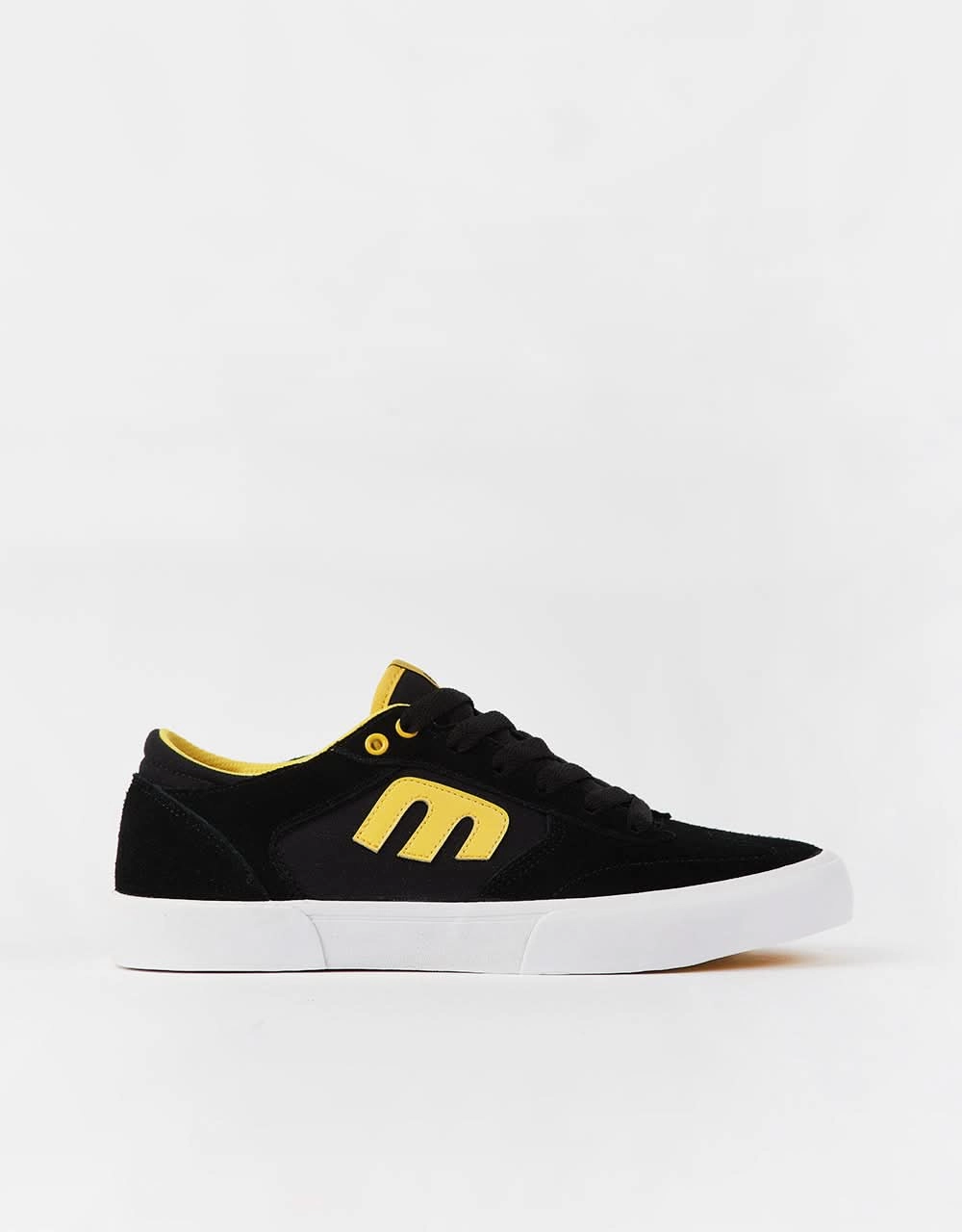 Etnies x Exposure Windrow Vulc Skate Shoes - Black/Yellow Shoes Skates