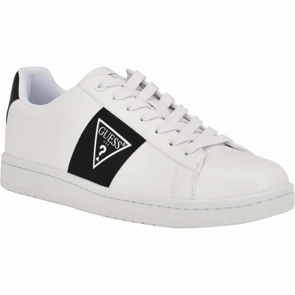Guess Laschal Sneaker Men - WHTBLK Casual Canvas Lace Up Shoe