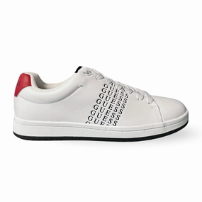 GUESS Linear Sneakers Men - WHT Casual Lace-up Shoes