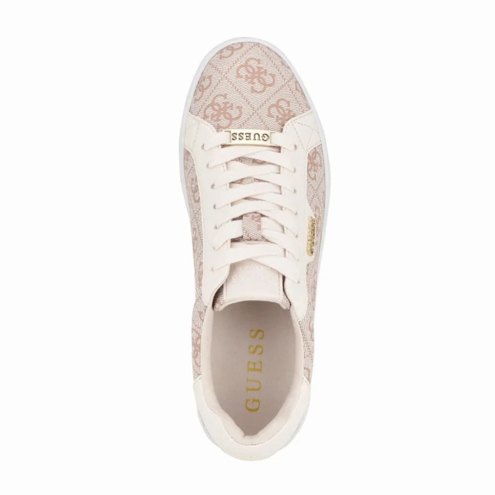 Sneakers Bar And Grill GUESS Renzy Debossed Logo Low-Top Sneakers - BEI
