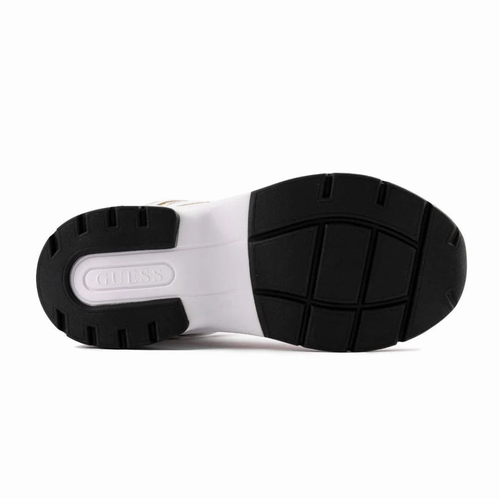 Sneakers Size 12 GUESS Tamaa Metallic Mesh Sneakers Women - WHTGLD