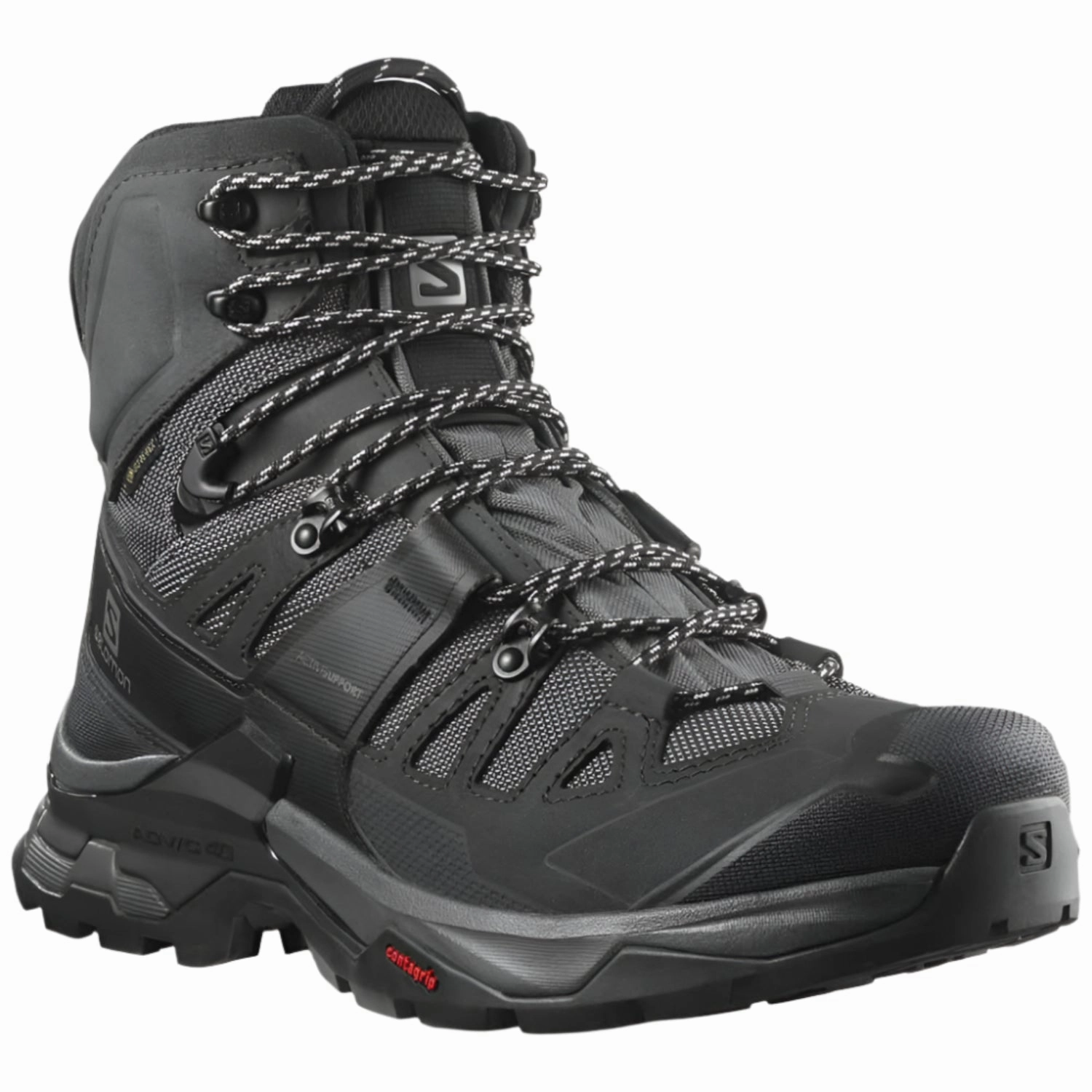 Salomon QUEST 4 GORE-TEX Men's Waterproof Hiking Boots  Magnet/Black/Quarry Hiking Shoes Outfit