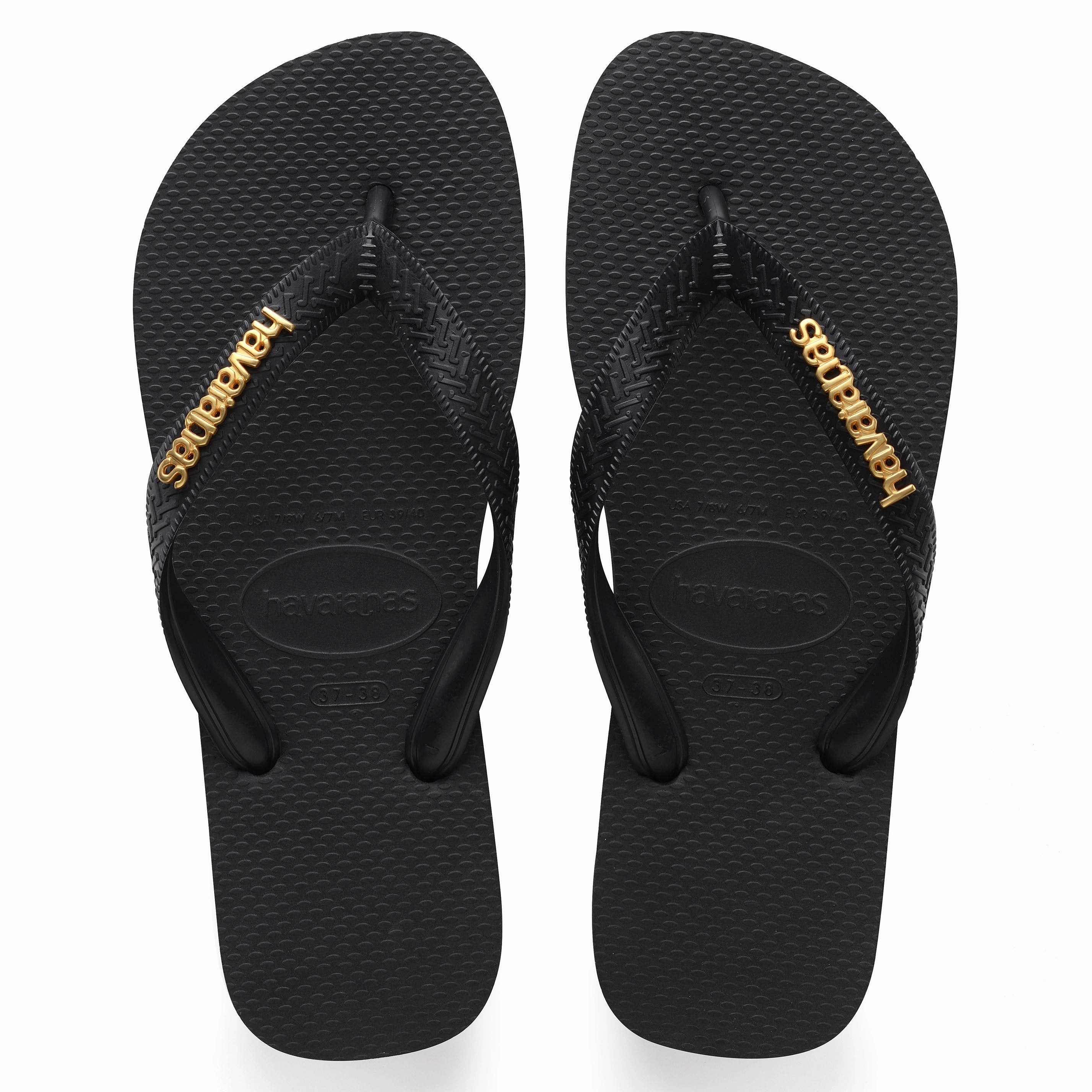 HAVAIANAS LOGO METALLIC Elegant Flip Flops