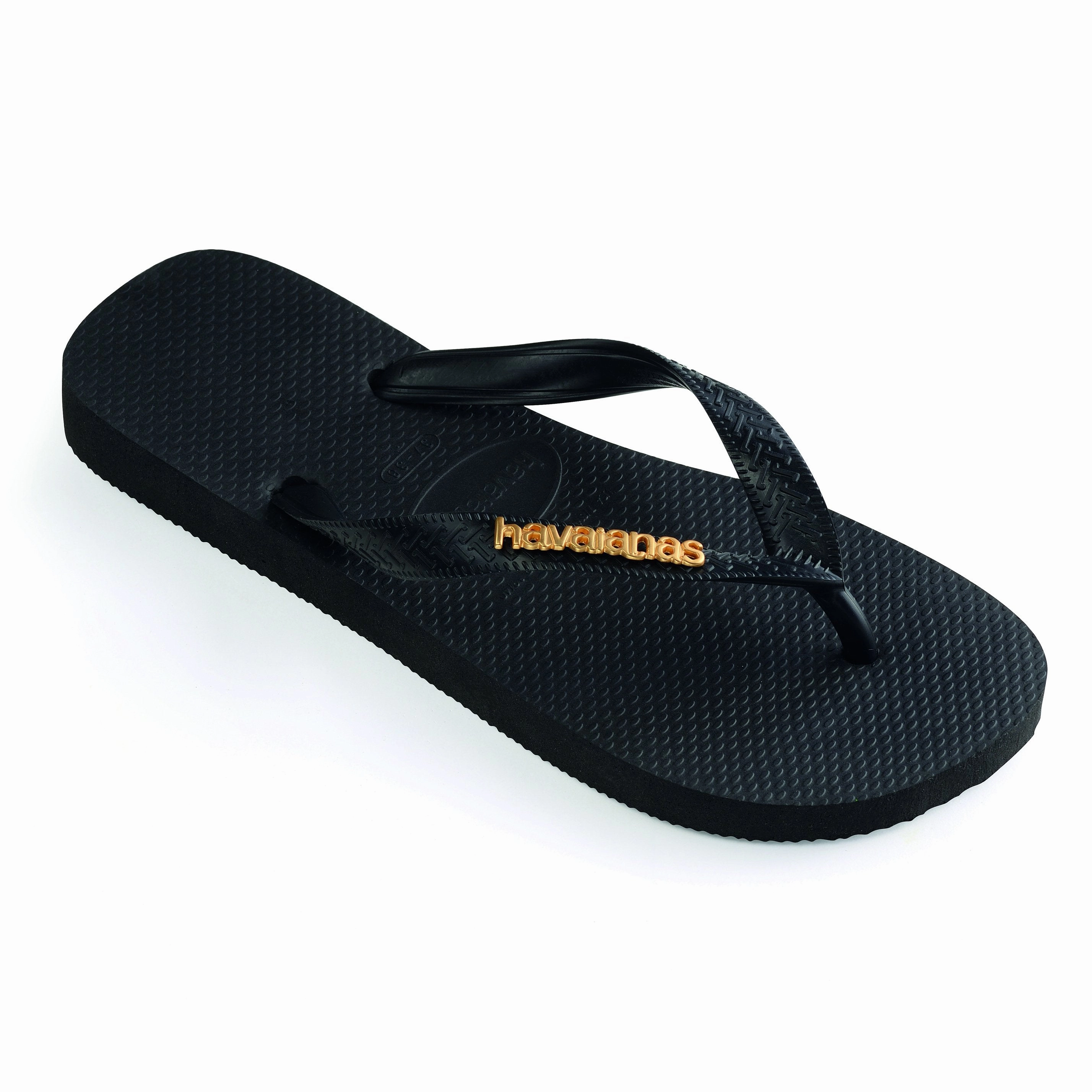 Reflexology Flip Flops HAVAIANAS LOGO METALLIC