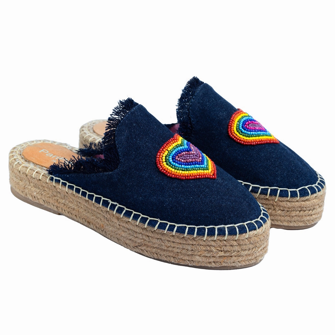 HeartBeat Espadrilles Dark denim Platforms Toms Pismo Espadrilles