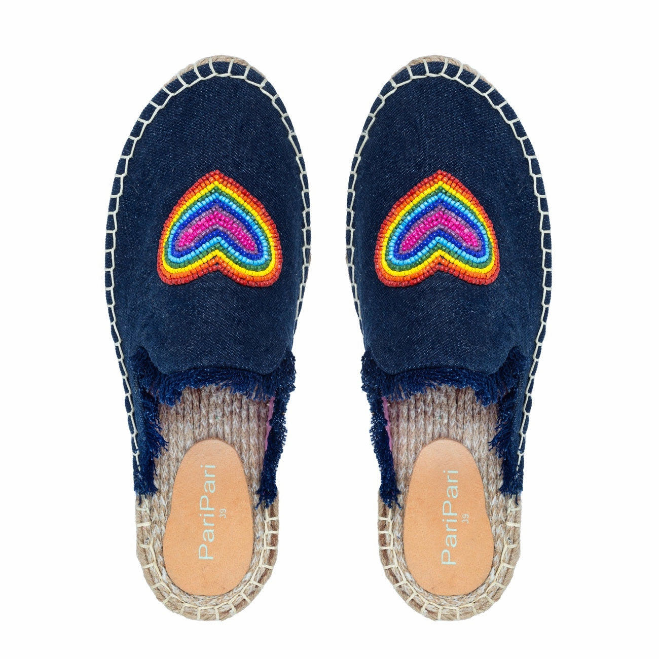 HeartBeat Espadrilles Dark denim Platforms Alindra Wedge Espadrille Pump