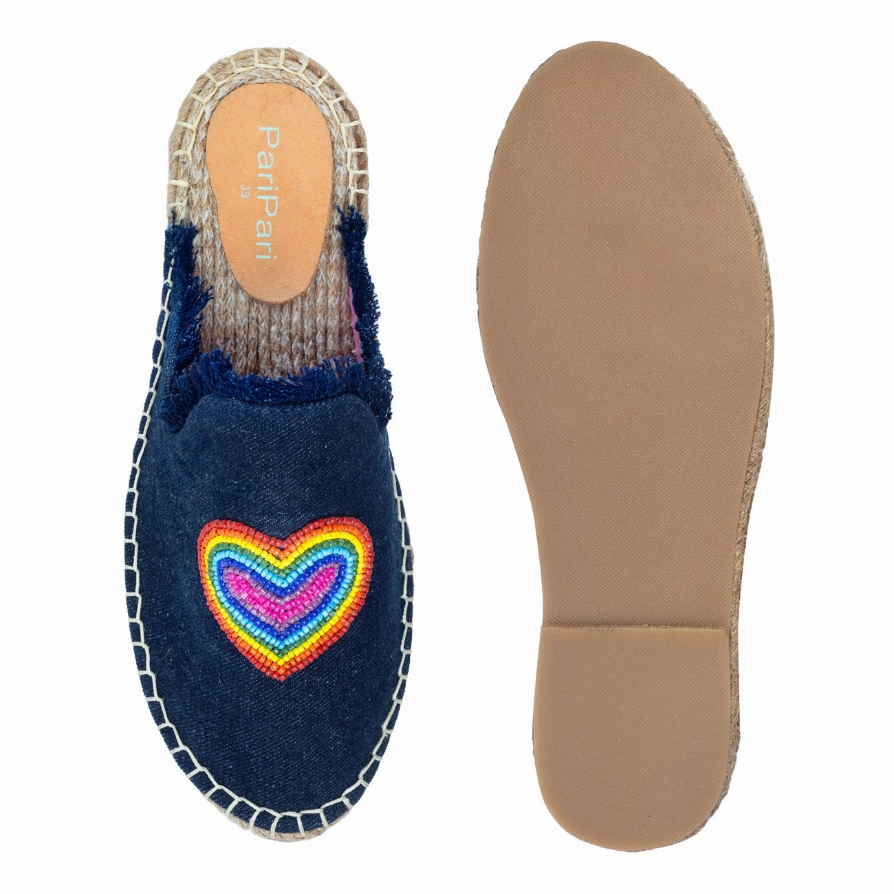 Eloise Espadrille HeartBeat Espadrilles Dark denim Platforms