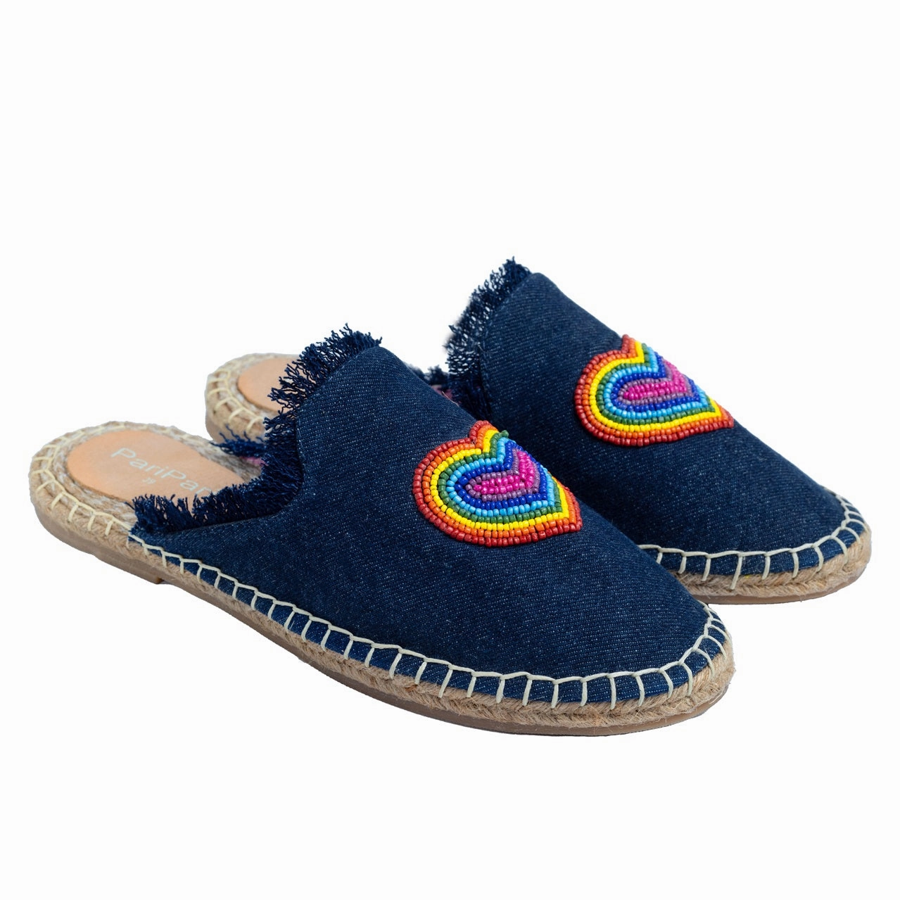 HeartBeat Espadrilles Dark Denim Espadrille Shoes Closed Toe
