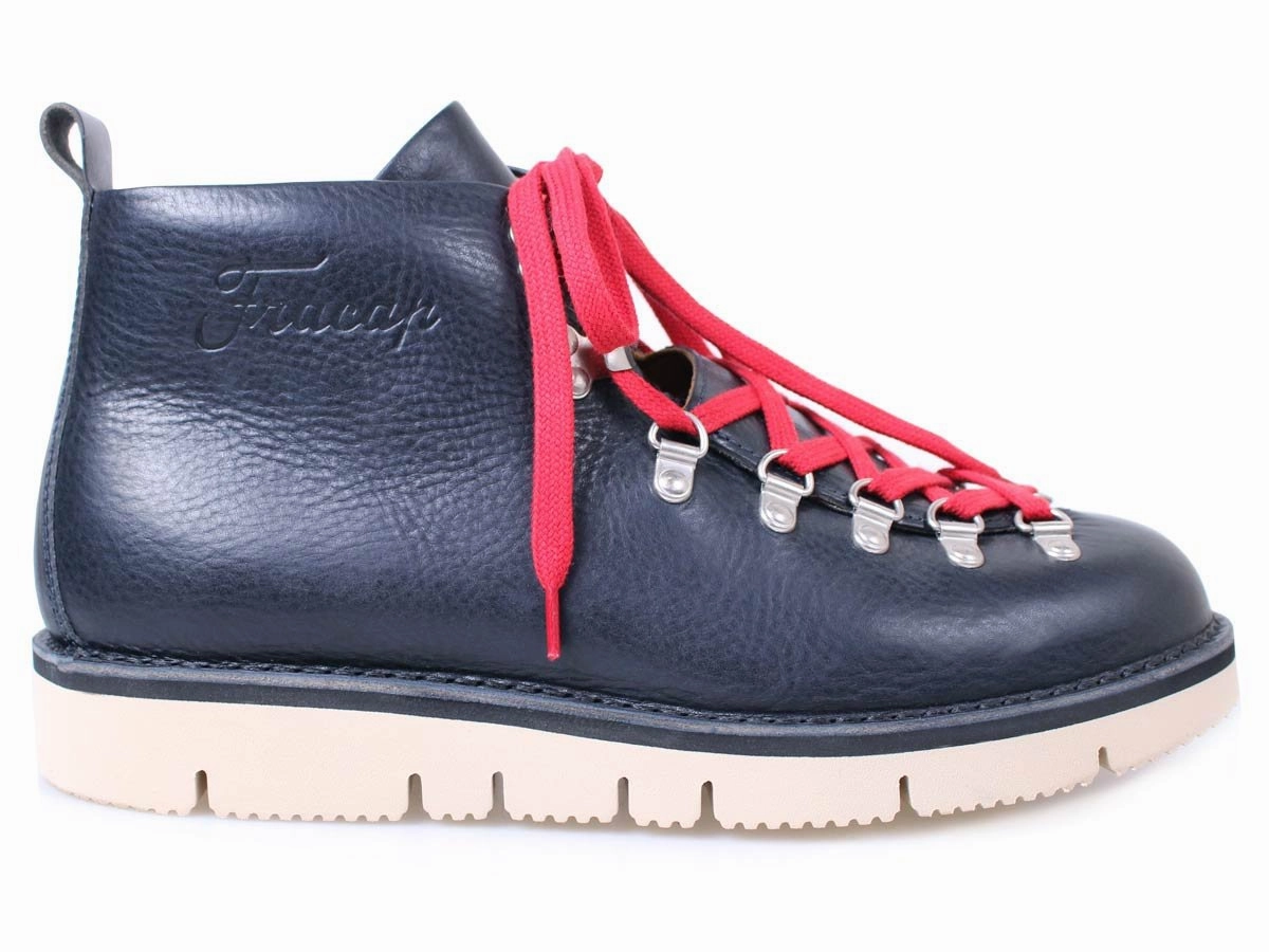 Fracap - Navy M120 Handmade Leather Boots Boots Mens