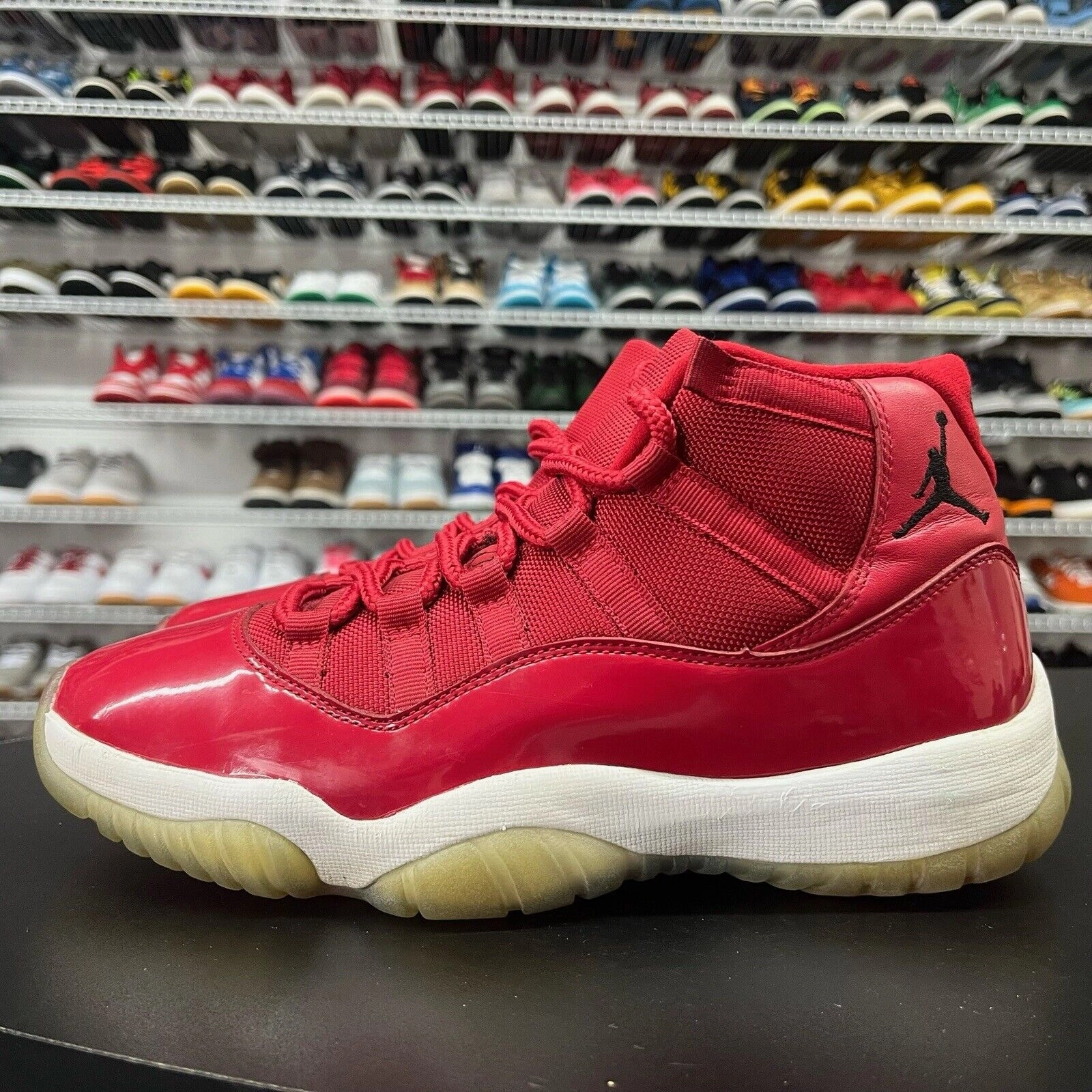 Nike Jordan 11 Retro Win Like 96 Red 378037-623 Men's Size 8.5 Asics Sport Shoes Price