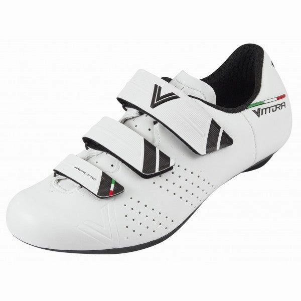 VITTORIA RAPIDE CYCLING SHOES WHITE FOR BEGINNER RIDERS Soul Cycle Rent Shoes